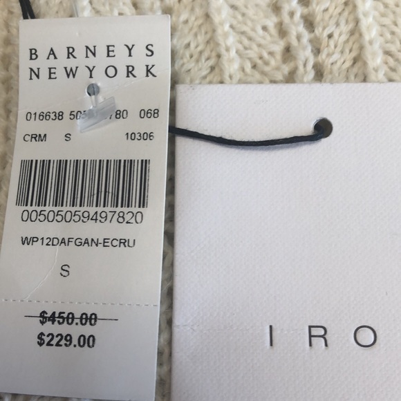 Iro Sleeveless Sweater  Cream  Size Small - Picture 3 of 8